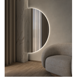 Κρεμαστός Καθρέπτης Moon Φ150 εκ. με Led